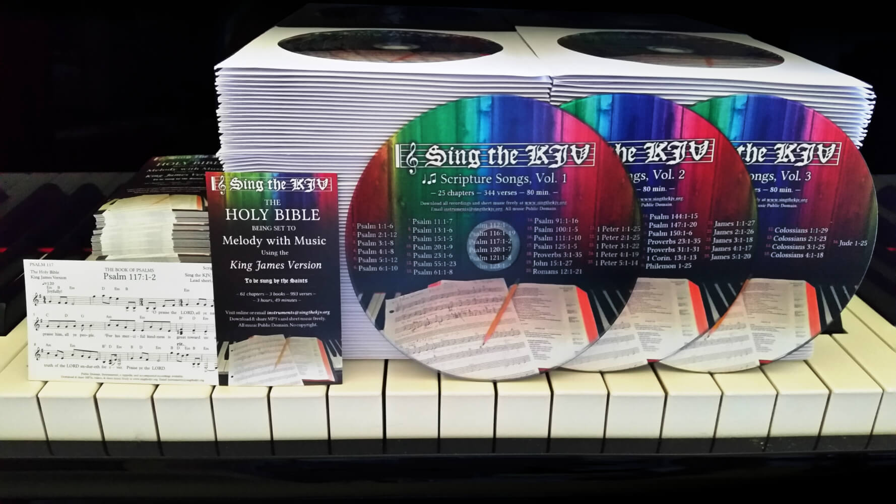 Sing the KJV CDs and business cards